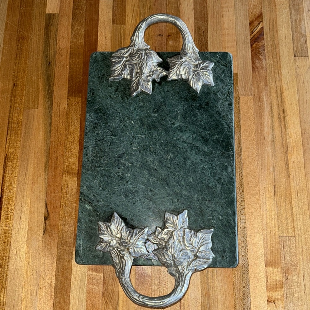 Vintage Green Marble Charcuterie 1960’s